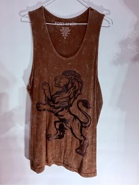 Brown Lion Graphic Tank